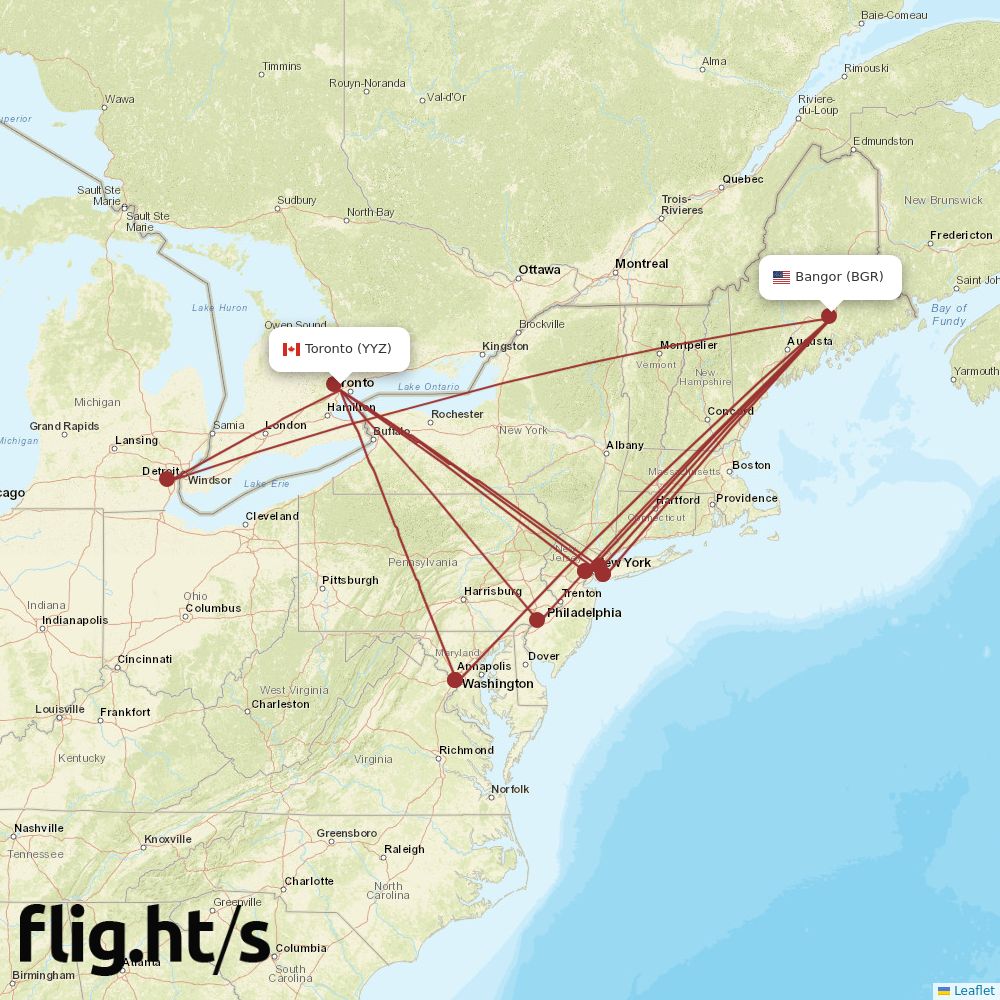 YYZ-BGR