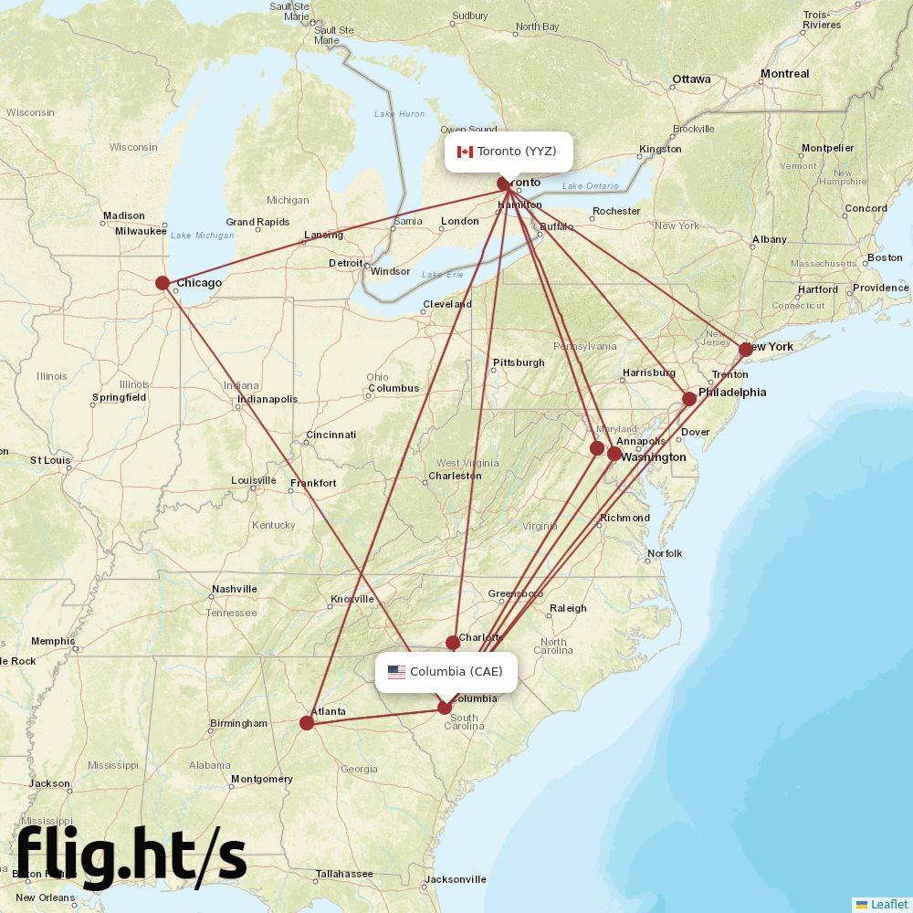 YYZ-CAE