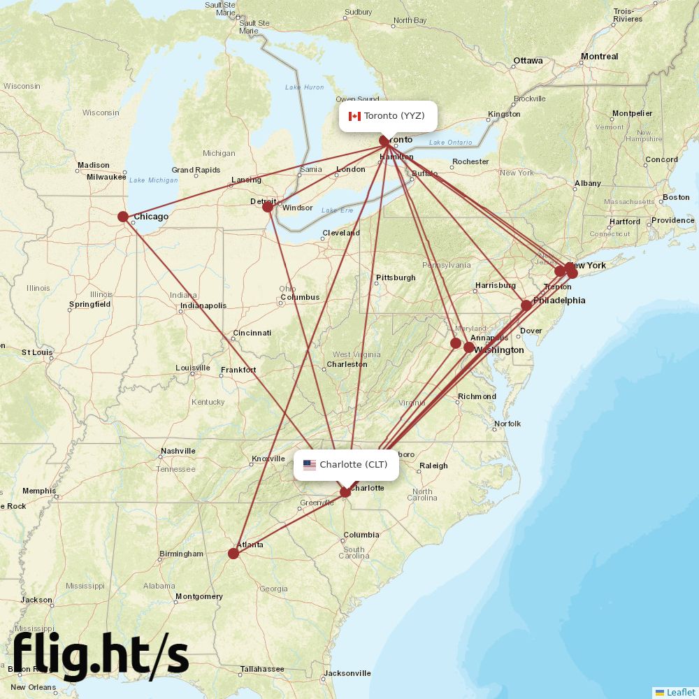 YYZ-CLT