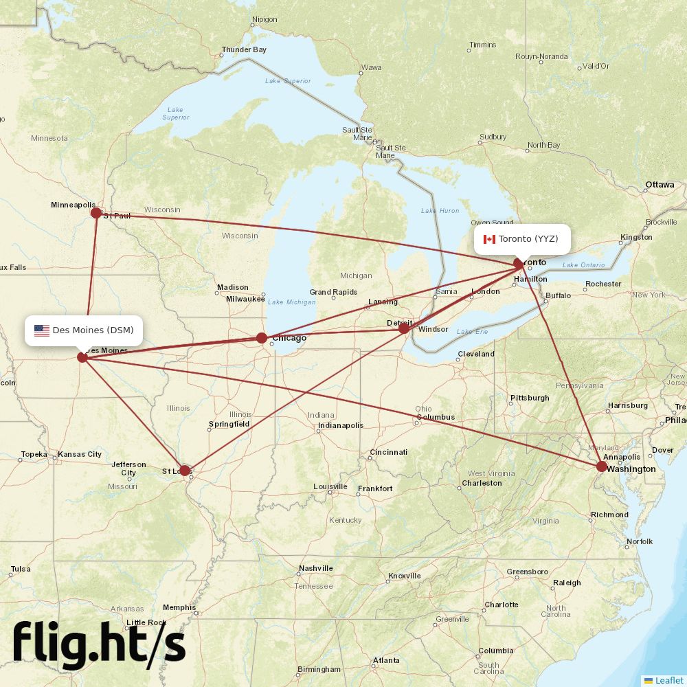 YYZ-DSM