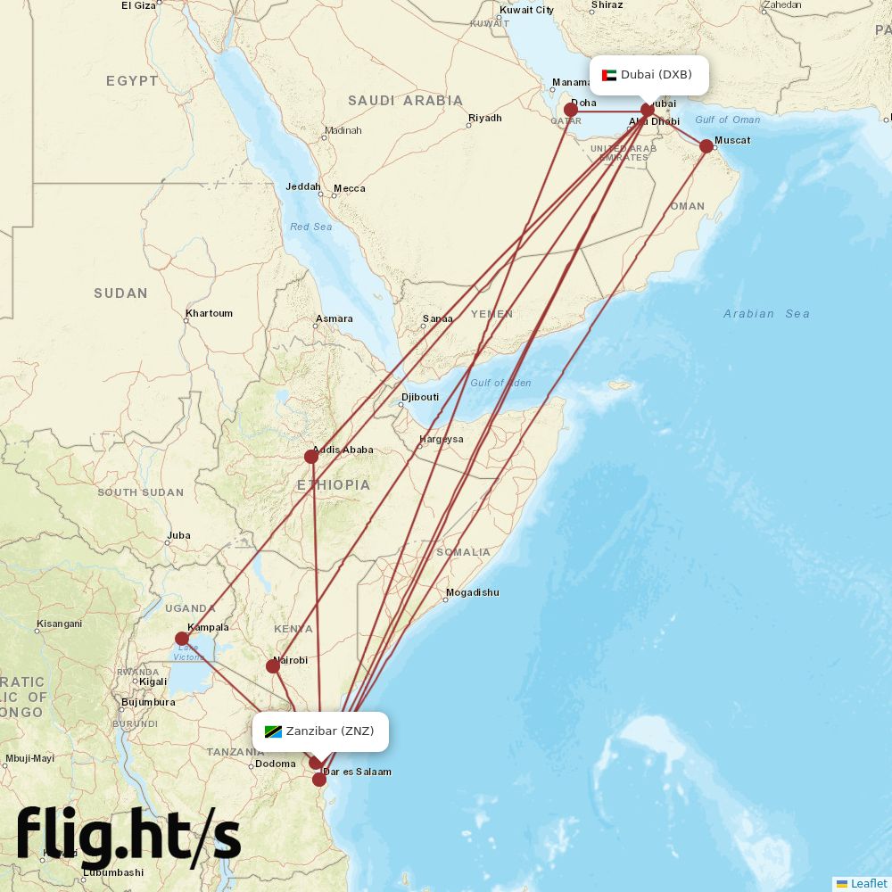 ZNZ-DXB